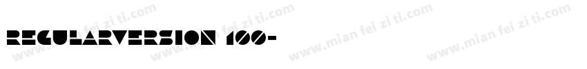 RegularVersion 100字体转换